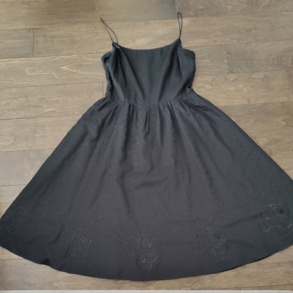 Ann Taylor Black Floral Dress